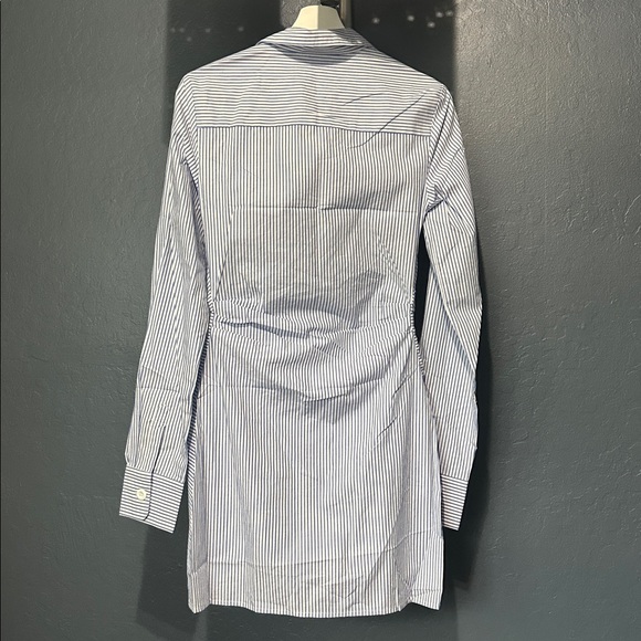 Choosy Crosby St Chic Blue Striped Long Sleeve Dress - Picture 7 of 8